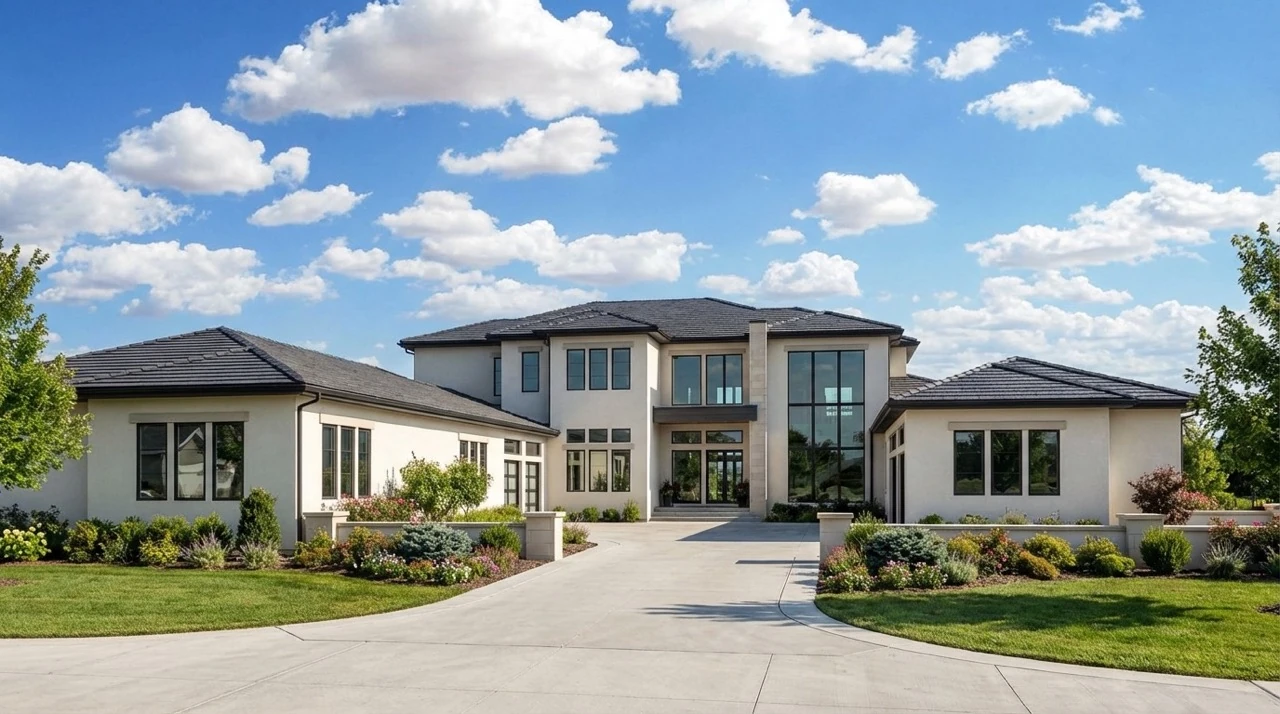 Exterior view featured in the Wetherill Residence project